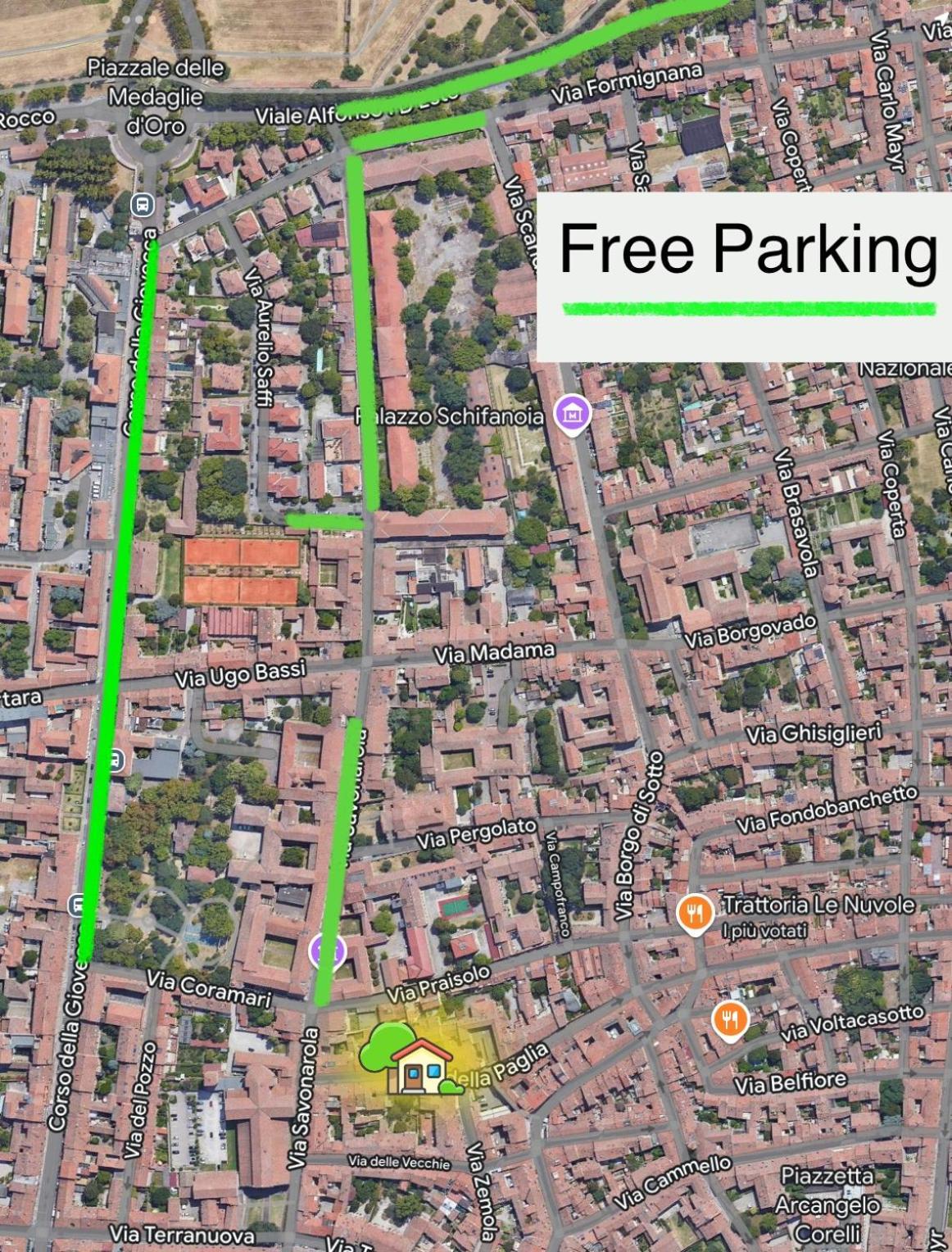 Ferienwohnung Oasi Rinascimentale Con Giardino In Centro Ferrara Exterior foto